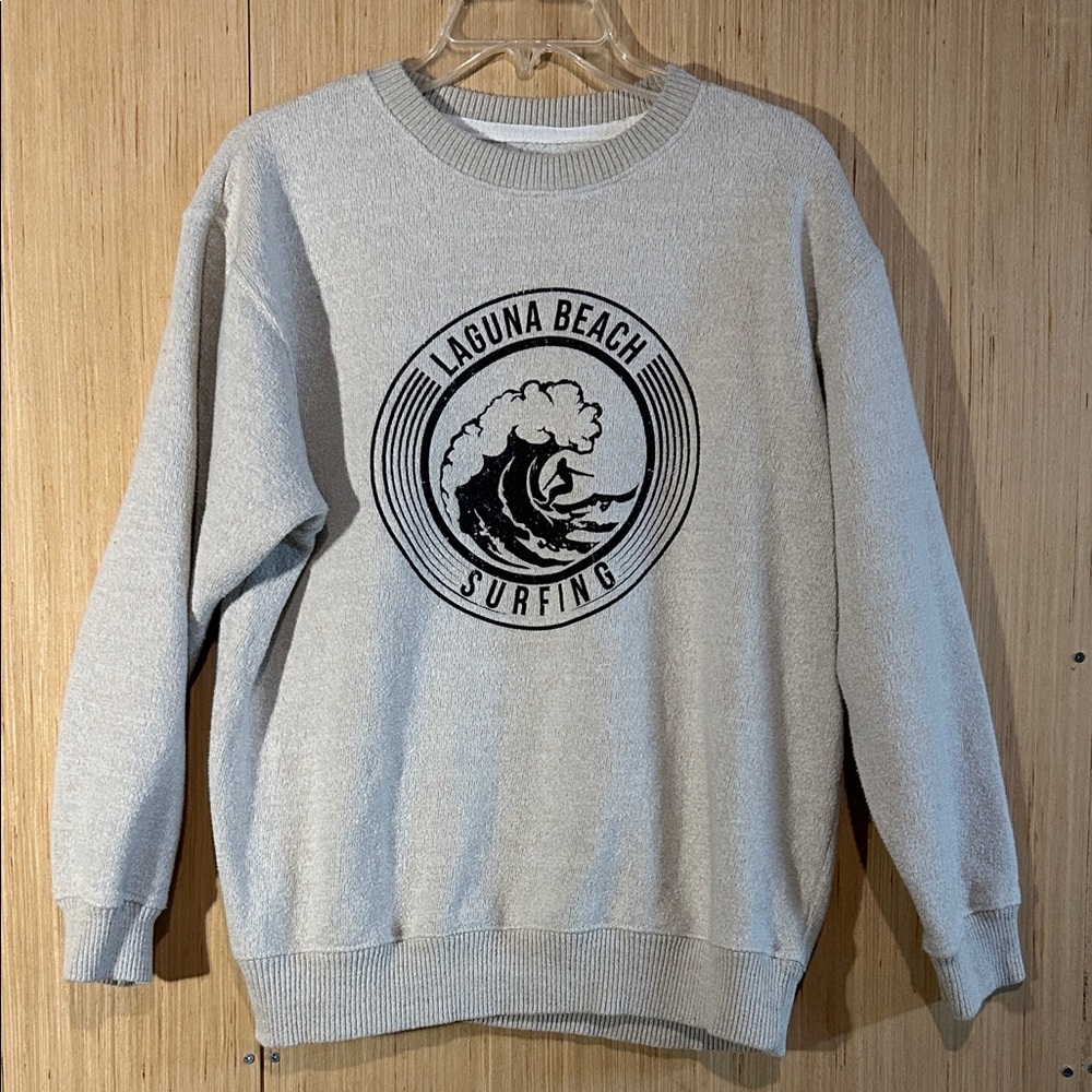 Laguna Beach Surfing Gray Sweater